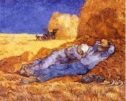 Vincent Van Gogh Noon : Rest from Work oil painting reproduction